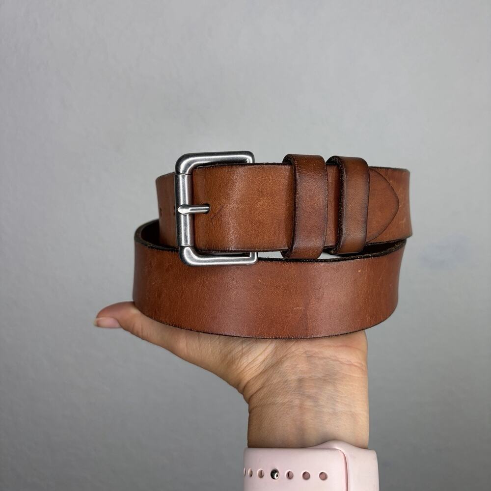 Polo Ralph Lauren Brown Genuine Leather Belt Size 36 Men’s, casual belt, classic